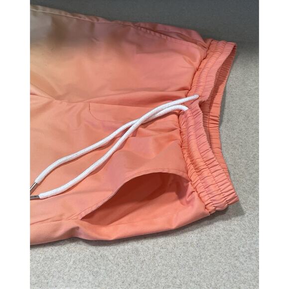 SHEIN Women’s Elastic Waist Peach Colored Shorts Size Small Drawstring, Pockets - Picture 7 of 12
